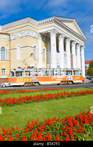 Russia, Kaliningrad, dramma Theatre House su Prospekt Mira Foto Stock