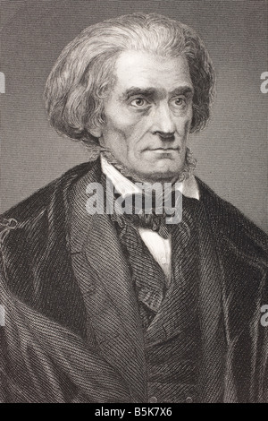 John Caldwell Calhoun, 1782 - 1850. Politico americano e 7th Vice Presidente degli Stati Uniti. Foto Stock