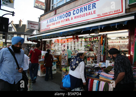 Negozio asiatico a Southall Broadway London Foto Stock