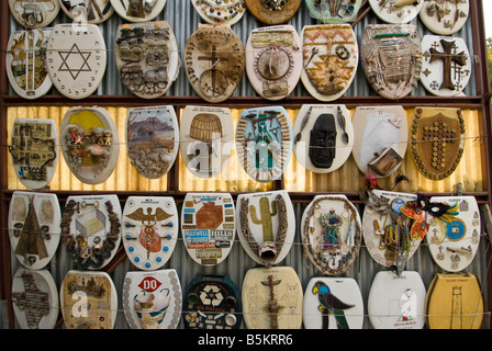 I sedili di gabinetto sul display a Barney Smith ha un sedile di gabinetto Art Museum, Alamo Heights, Texas. Foto Stock