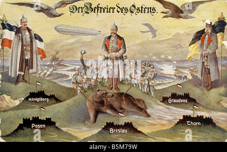 1 H73 G1915 E Hindenburg liberatore dell'Est Hindenburg Paul von Reich Presidente 1847 1934 Der Befreier des Ostens La Liberat Foto Stock