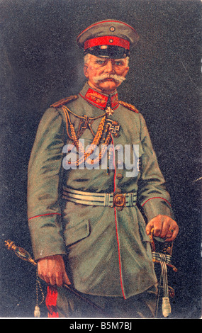 1 M1 B1916 E Mackensen Agosto v ritratto 1916 Mackensen August von generale prussiano Maresciallo di Campo Haus Leipnitz Kr Wittenberg 6 Foto Stock