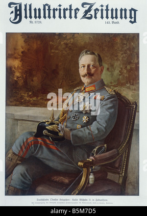 Il Kaiser Guglielmo II / 1914 Foto Stock