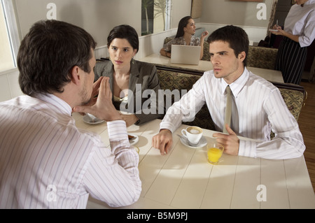 Riunione mattutina. Foto Stock