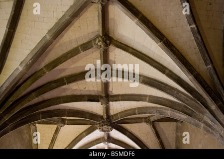 Soffitto a volta in La Jewel House Westminster London GB UK Foto Stock