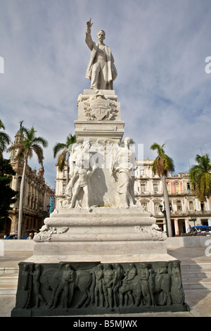 Il Parque Central con la statua di San Marti Havana Cuba Foto Stock