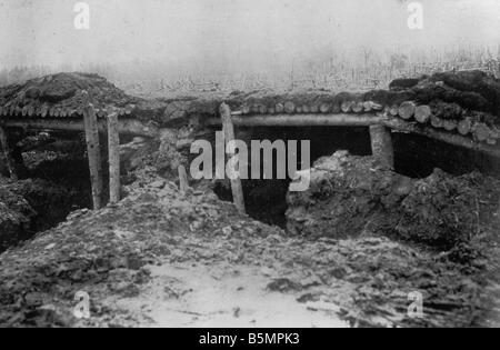 9 1916 3 18 A1 12 Battaglia di Postawy 1916 trincee Guerra Mondiale 1 anteriore orientale sconfitta delle truppe russe dopo un offensice sul G Foto Stock