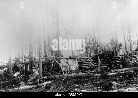 9 1916 3 18 A1 13 e Battaglia di Postawy 1916 Ger posizione Guerra Mondiale 1 anteriore orientale sconfitta delle truppe russe dopo un offen sive o Foto Stock