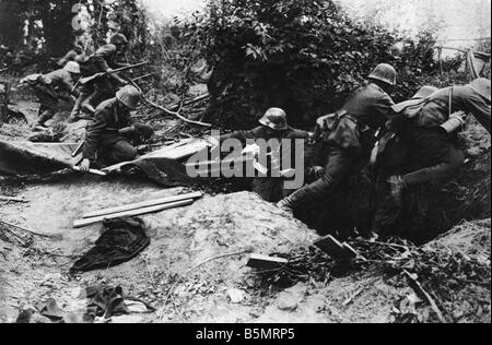 9 1918 6 9 A1 offensiva tedesca Montdidier e Noyon guerra mondiale un fronte occidentale offensiva tedesca Marzo Luglio 1918 allegare delle 1 Foto Stock