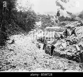 9FK 1916 6 0 A1 e Battaglia delle Somme delle posizioni francesi 16 Prima Guerra Mondiale fronte occidentale Battaglia delle Somme Allied Assault on 24 Foto Stock