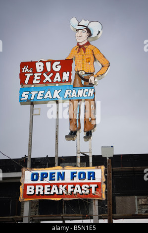 Il grande texano Steakhouse - la casa del 72 oz Steak. Amarillo, Texas, Stati Uniti d'America. Foto Stock