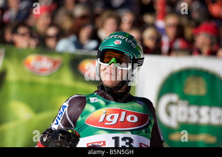 SOELDEN AUSTRIA OTT 26 Bode Miller Stati Uniti d'America in competizione nella mens slalom gigante presso il Ghiacciaio Rettenbach Foto Stock