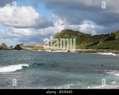 La Pointe des Chateaux vicino a Saint Francois Guadalupa Antille Francesi punto Castelli Foto Stock