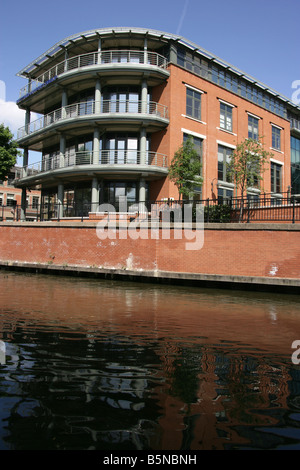 Città di Nottingham, Inghilterra. Il Nottingham Post costruire il gruppo presso il Castello Wharf waterfront e sviluppo. Foto Stock