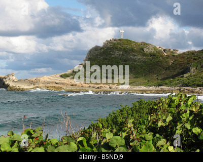 La Pointe des Chateaux vicino a Saint Francois Guadalupa Antille Francesi punto Castelli Foto Stock