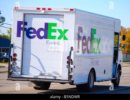 Fed Ex consegna carrello Foto Stock