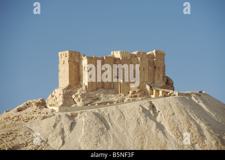 Qala a ibn Maan una fortezza collinare, Palmyra Foto Stock