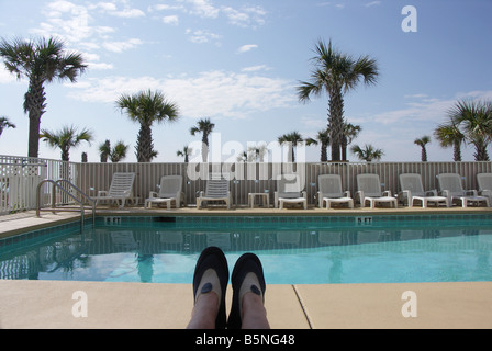 Piedi da piscina Foto Stock