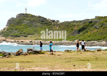 La Pointe des Chateaux vicino a Saint Francois Guadalupa Antille Francesi punto Castelli Foto Stock