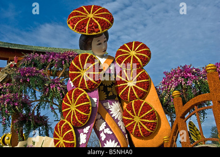 Rose Parade Torneo di flottazione volontari' Trofeo "Festival dei Fiori ' città di Torrance Pasadena CA Los Angeles California Foto Stock