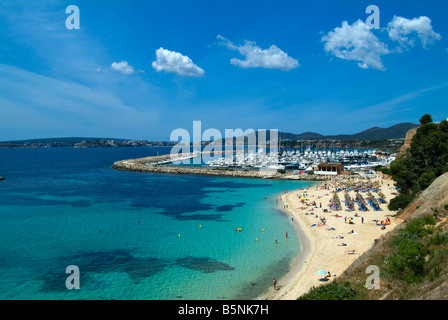 Spiaggia a Portals Nous, Maiorca, Baleari, Spagna Foto Stock