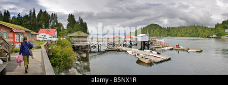 Bamfield sulla costa occidentale dell'isola di Vancouver Foto Stock