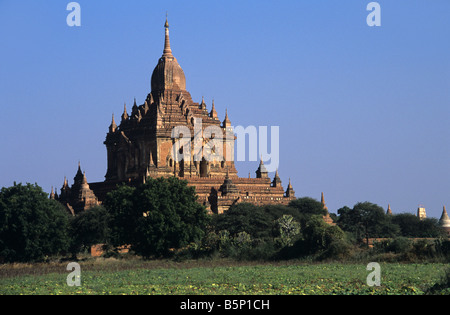 Tempio Htilominlo a Bagan, Birmania o Myanmar Foto Stock