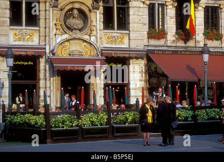 La Chaloupe d'Or De Gulden Boot Grand Place città di Bruxelles Regione Bruxelles-capitale Belgio Europa Foto Stock