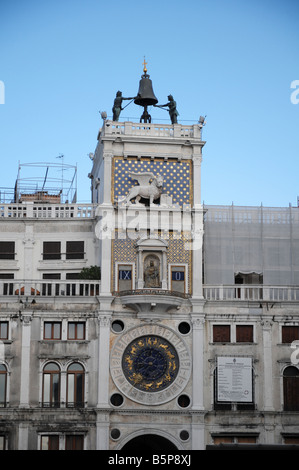 Torre dell' Orologio), Piazza San Marco, Piazza San Marco, Venezia, Italia Foto Stock