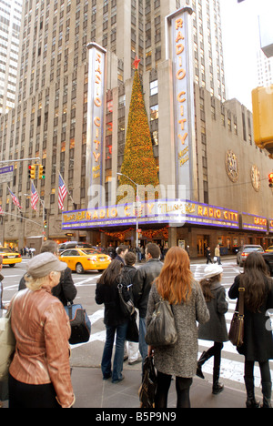 Radio City Music Hall di Rockefeller Center di New York lunedì 10 novembre 2008 Richard B Levine Foto Stock