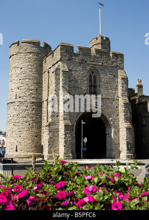 Westgate Towers in Canterbury Kent, Regno Unito. Foto Stock