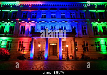 Palais am Festungsgraben a Berlino durante la festa delle luci 2008; Germania Foto Stock