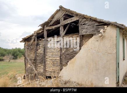 Vecchia casa costruzione dettaglio Pessada, Cefalonia, Grecia Foto Stock