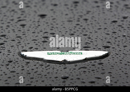 Aston Martin auto badge Foto Stock