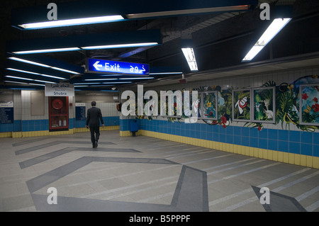 La stazione della metropolitana soffietto di passaggio piazza Tahrir, noto anche come martire piazza", una delle principali città pubblica piazza nel centro cittadino del Cairo, Egitto. Foto Stock