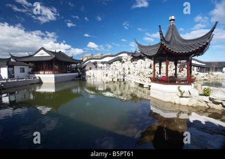 Giardini cinesi di Otago Dunedin Isola del Sud della Nuova Zelanda Foto Stock