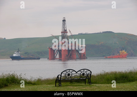 Stena spey oil rig in cromarty firth Foto Stock