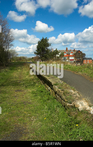 La stazione ferroviaria dimessa a Ravenscar, North Yorkshire. Foto Stock