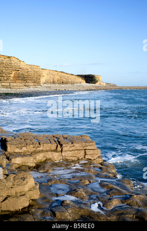 Col huw beach glamorgan heritage coast llantwit major Vale of Glamorgan Galles del Sud Foto Stock