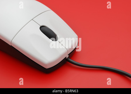 Il mouse del computer il manipolatore per la gestione del cursore su un computer Foto Stock