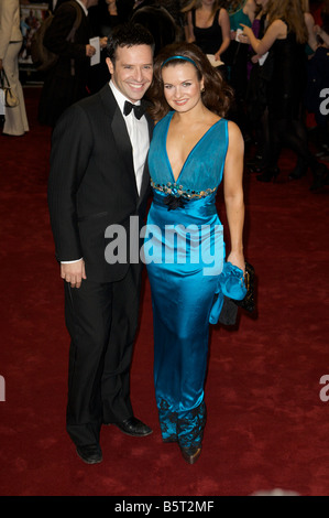 Darren Lee Bennett Lilia Kopylova frequentando il Royal Premier di un mazzetto di dilettanti Odeon Trafalgar Square Foto Stock