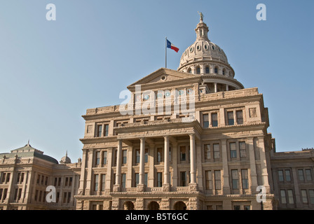 Texas Hill Country Austin State Capitol Edificio costruito 1888 lato nord Foto Stock