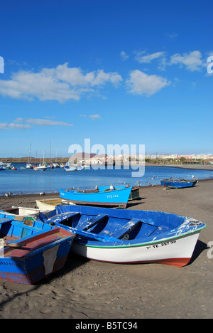 La spiaggia e il porto, Las Galletas Costa del Silenco, Tenerife, Isole Canarie, Spagna Foto Stock