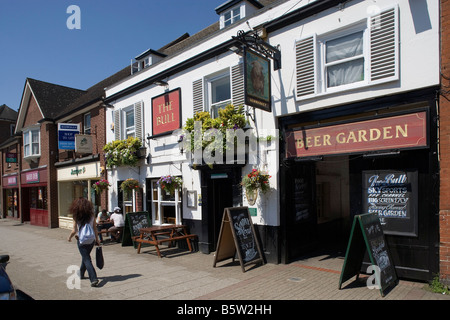 Newmarket Town Center case tipiche Suffolk REGNO UNITO Foto Stock