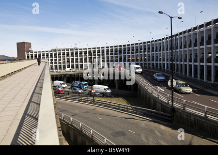 Manieri Multi-Storey Car Park, il 'Get Carter' edificio, Newcastle upon Tyne, Tyne and Wear, England, Regno Unito Foto Stock