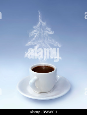 Tazza di caffè di Natale Foto Stock