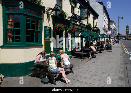 Newmarket Town Center case tipiche Suffolk REGNO UNITO Foto Stock