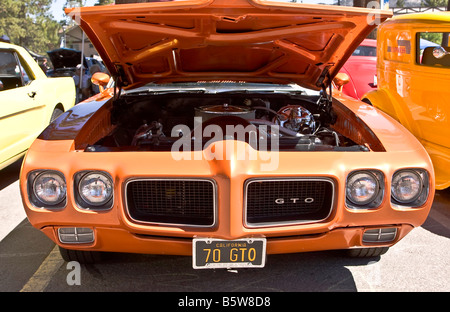 Orange 1970 Pontiac GTO Foto Stock