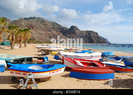 Playa de Las Teresitas, San Andres, Tenerife, Isole Canarie, Spagna Foto Stock