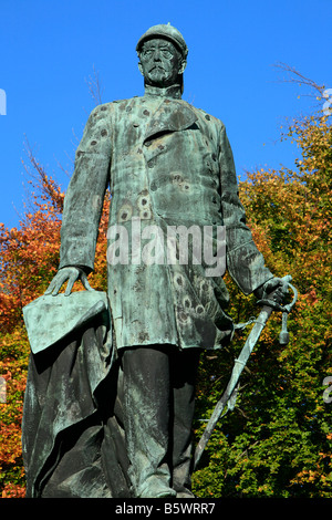 Statua del Cancelliere tedesco Otto von Bismarck (1815 -1898) a Berlino Germania Foto Stock